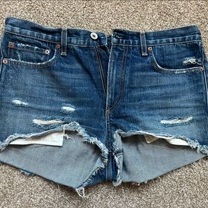 Gently worn Rag and Bone denim shorts.